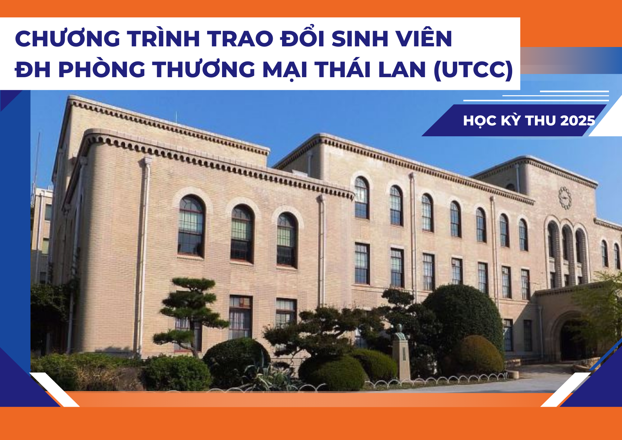 Trao đổi SV tại ĐH Phòng Thương mại Thái Lan (UTCC), HK Thu năm 2025