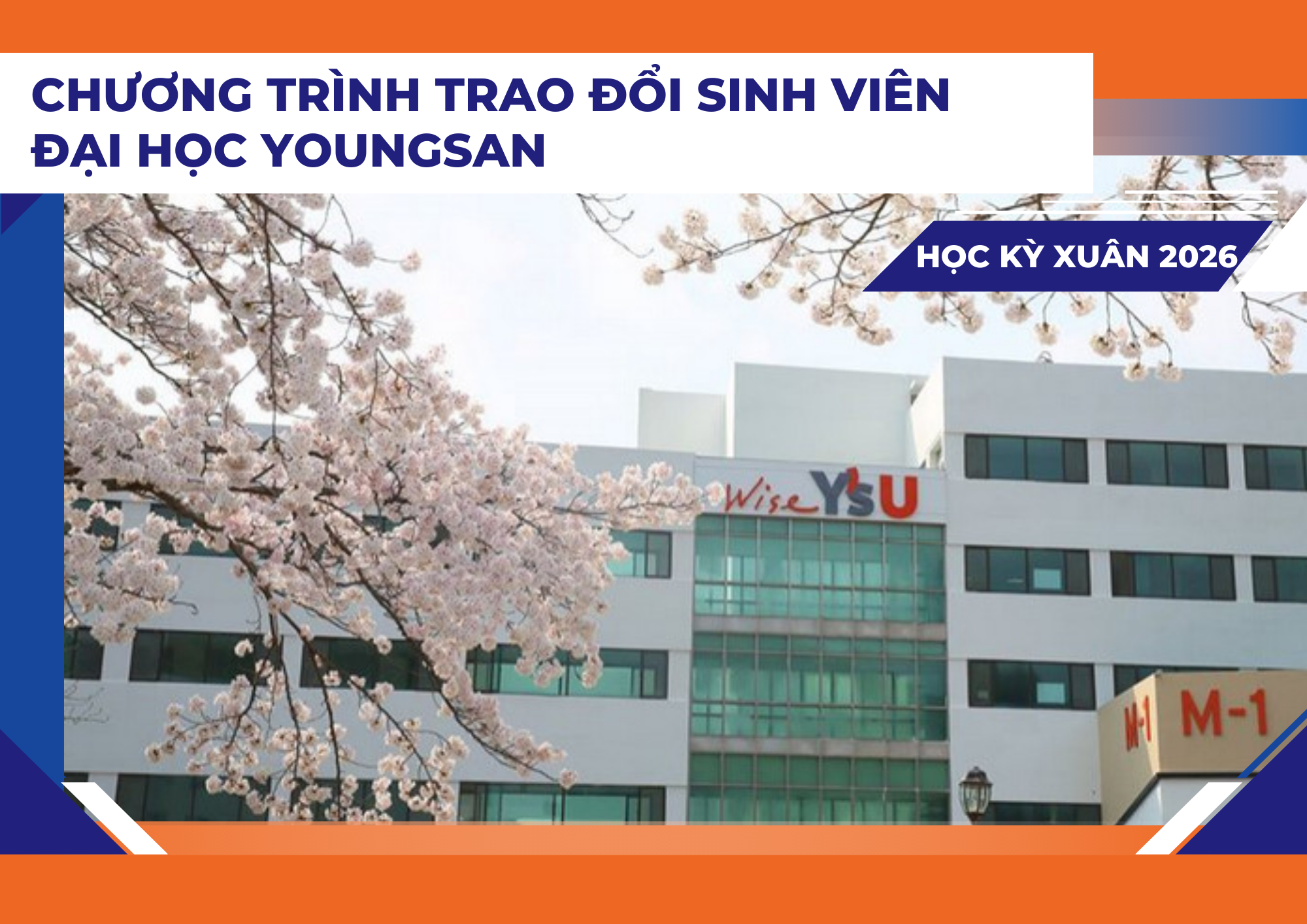 Trao đổi SV tại Đại học Youngsan, Hàn Quốc, HK Xuân năm 2026