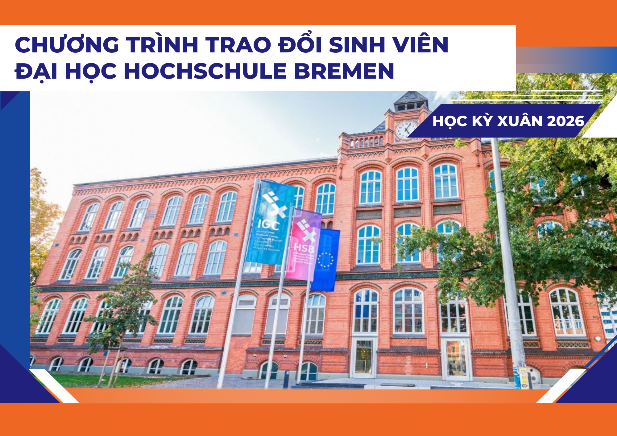 Trao đổi SV tại Đại học Hochschule Bremen, Đức, HK Xuân năm 2026