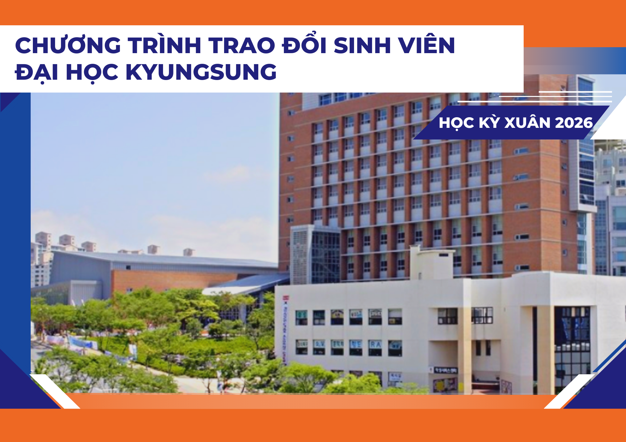 Trao đổi SV tại Đại học Kyungsung, Hàn Quốc, HK Xuân 2026