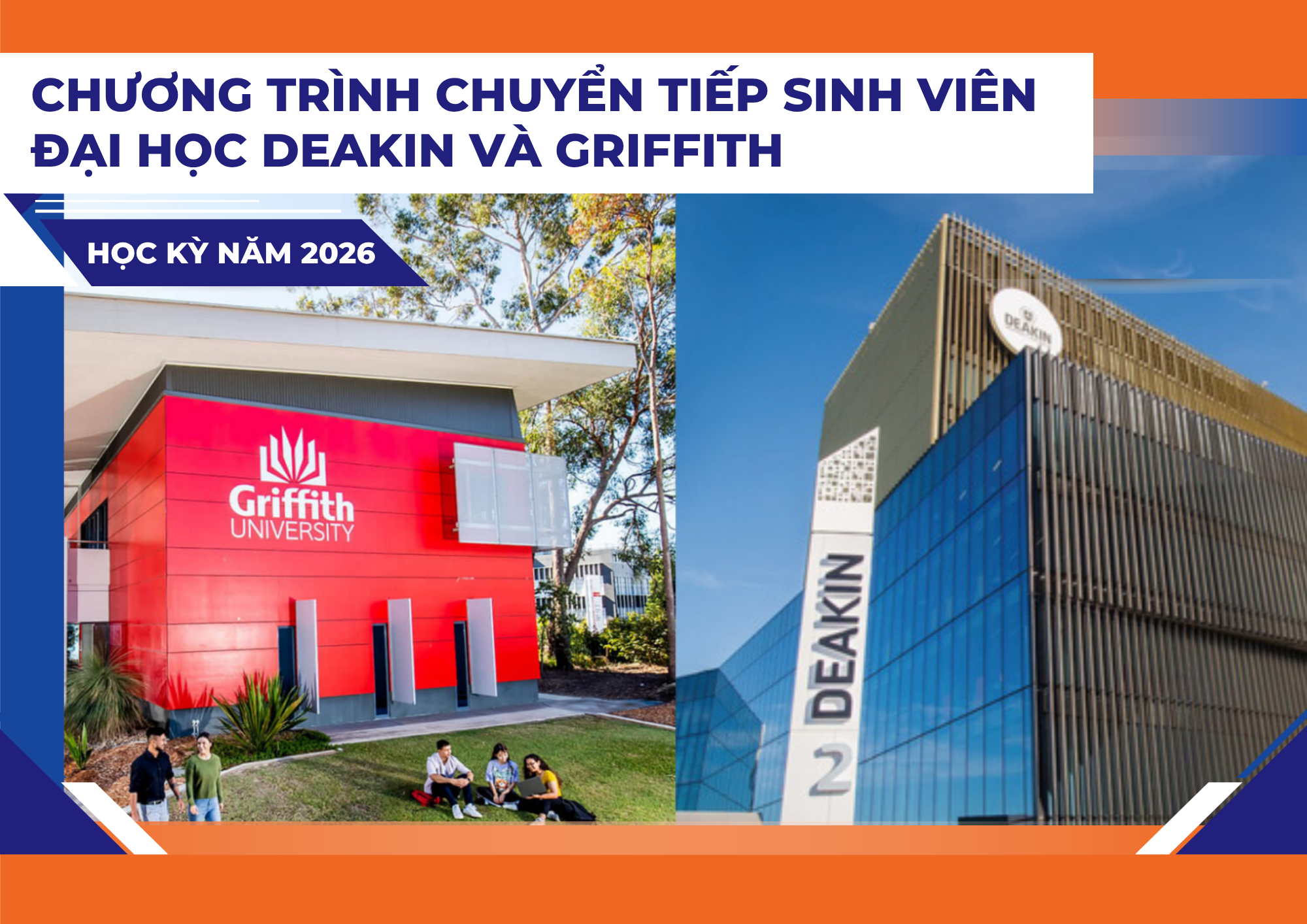 Chuyển tiếp ĐH Deakin và ĐH Griffith [Úc]